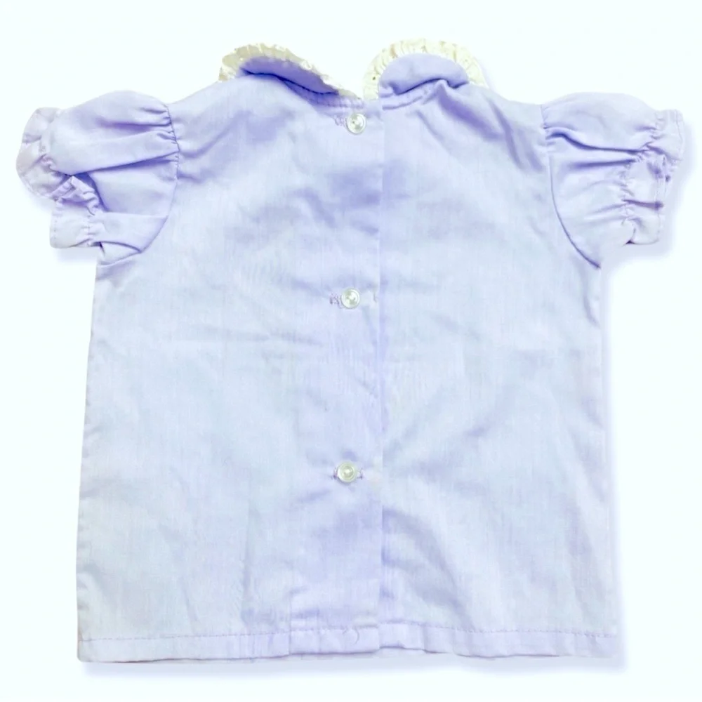 ⭐️Vintage 1980s Lavender Collar Shirt Blouse